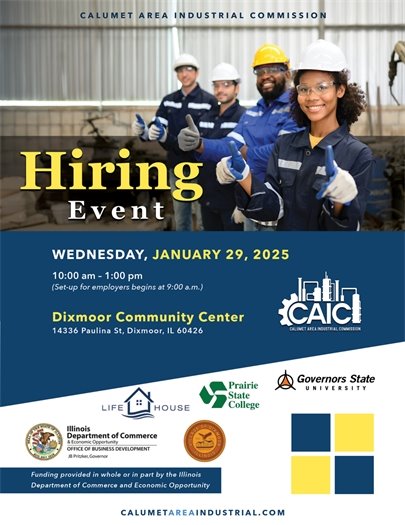 Hiring Event: Calumet Area Industrial Commission
