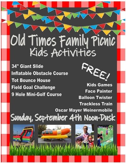 Old Times Picnic Kids Activities