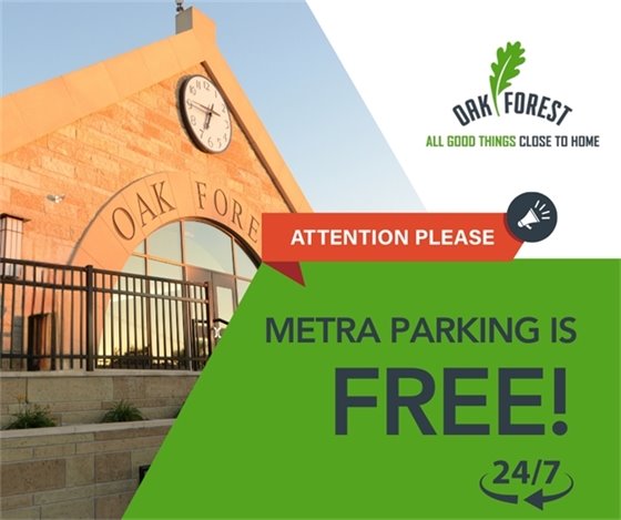 Metra Parking is FREE