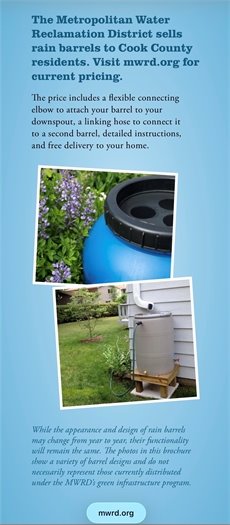 Rain barrels through MWRD