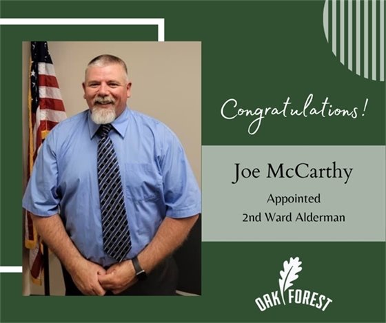Joe McCarthy appointed alderman