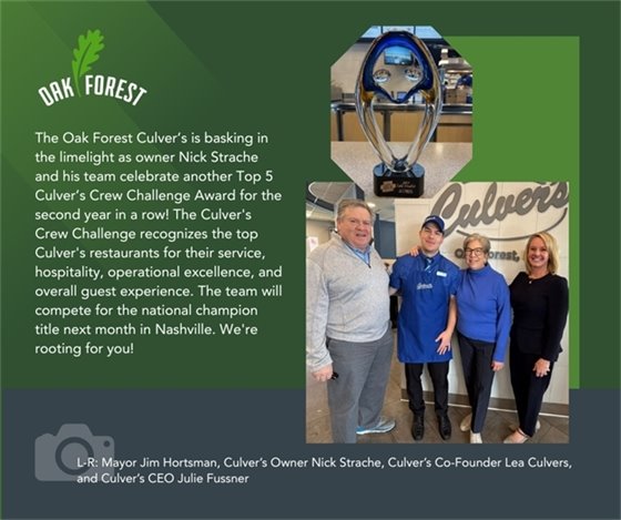 Culver's award celebration