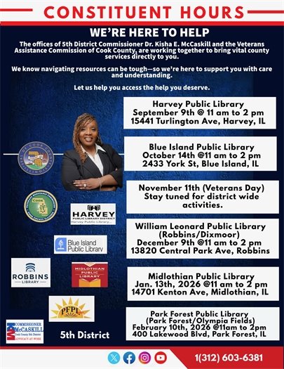 5th District Commissioner Office Hours