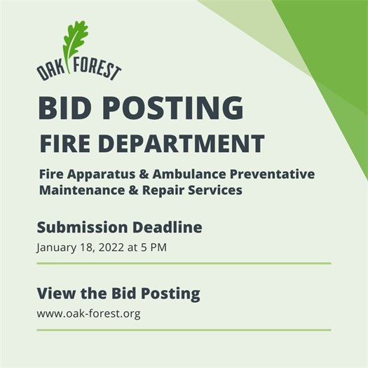 Fire Apparatus Repair Bid