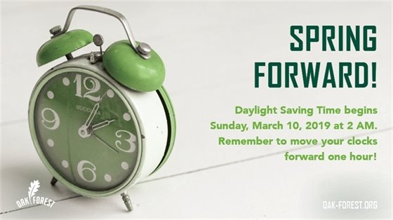 Daylight Saving Time Spring Forward