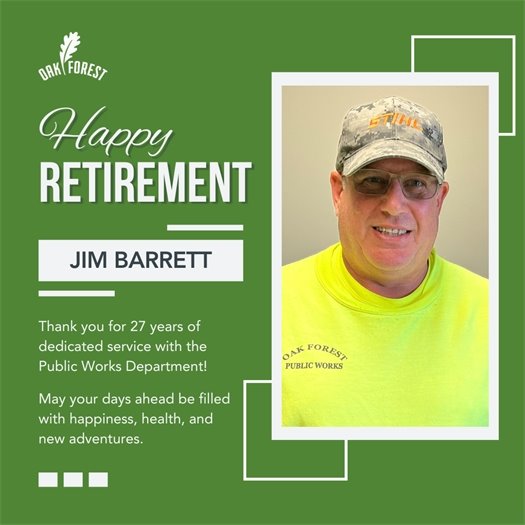 Happy Retirement, Jim Barrett