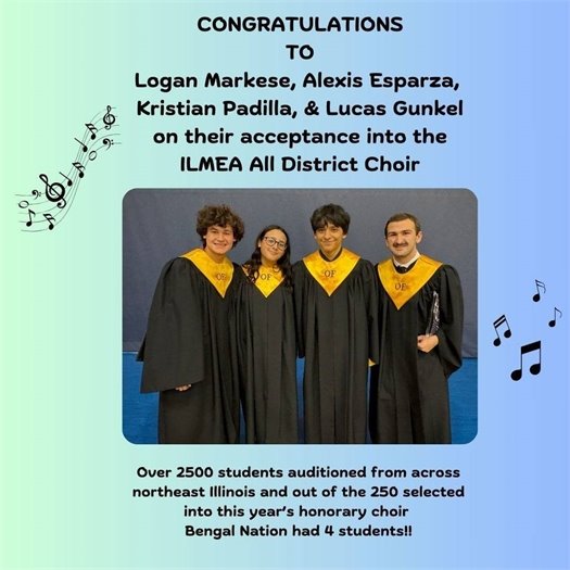 OFHS Choir Distinction