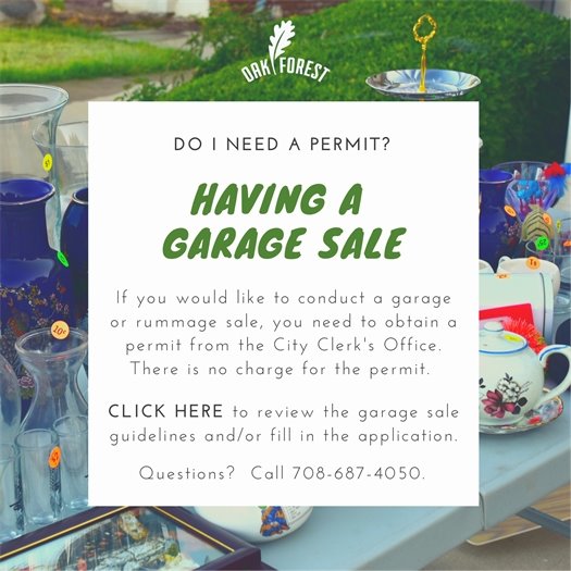 Do I need a Permit? Garage Sale