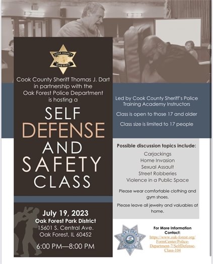 Self Defense Class July 19