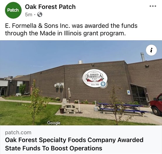 Formella & Sons receives state grant