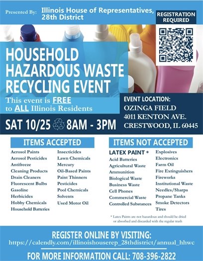 Household Hazardous Waste Event October 25