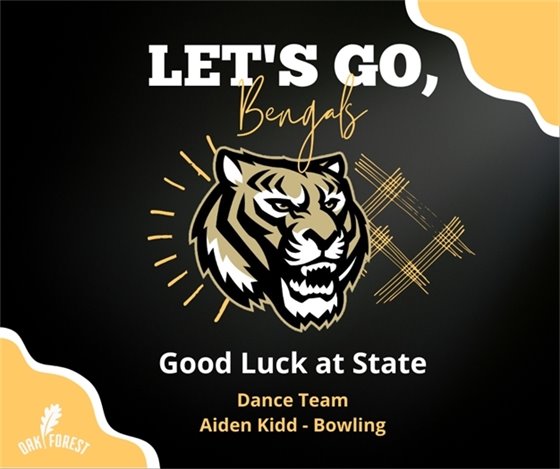 Good Luck at State: Dance Team and Bowling