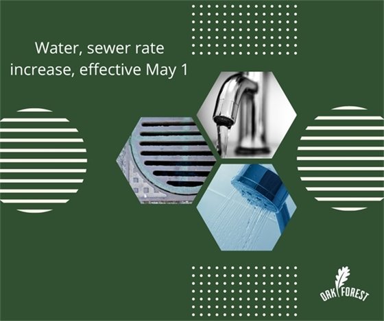 Water, sewer rate increase on May 1