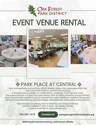 Event Venue Rental: Park Place at Central
