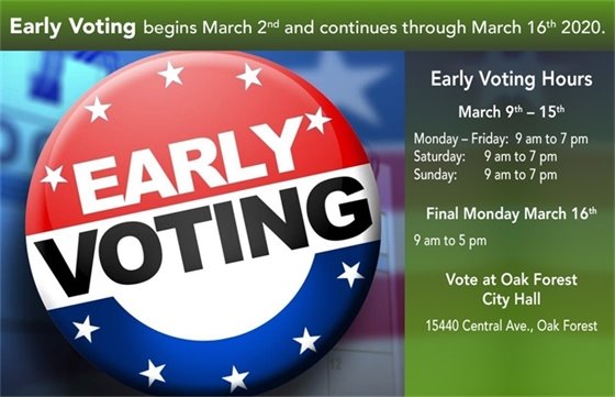City Hall Early Voting Schedule