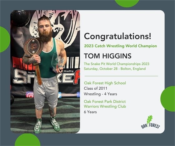 Tom Higgins Wrestling World Champ
