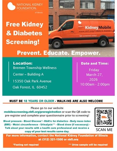 Free Kidney and Diabetes Screening