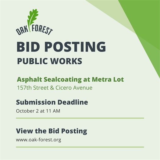 Asphalt Sealcoating Bid 