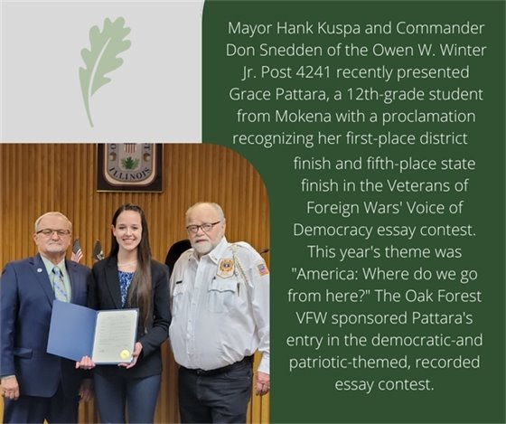 Mayoral proclamation for Grace Pattara