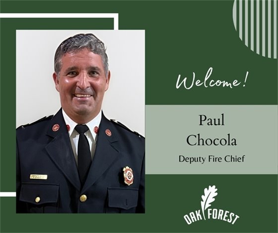 Welcome Deputy Fire Chief Chocola
