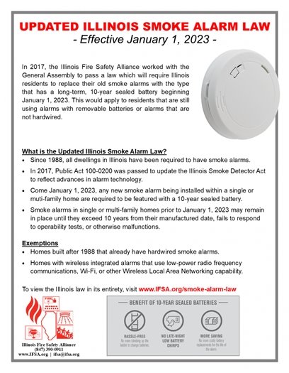 Read the updated Illinois smoke alarm law