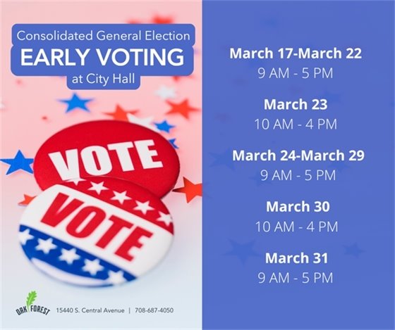 Early Voting begins March 17