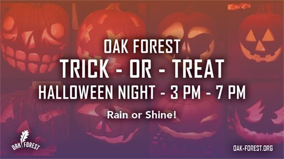 Halloween Hours 3 to 7 PM Rain or Shine