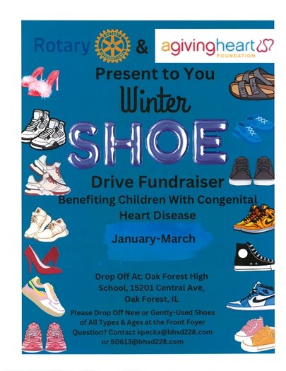 Oak Forest Rotary Interact Club Shoe Drive