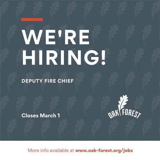 We're Hiring: Deputy Fire Chief