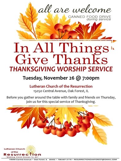 Thanksgiving Service