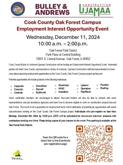 Cook County Hiring Event at the Park District
