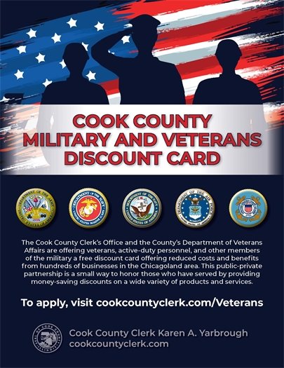 Cook County Military and Veteran Discount Card