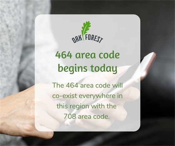464 area code begins today