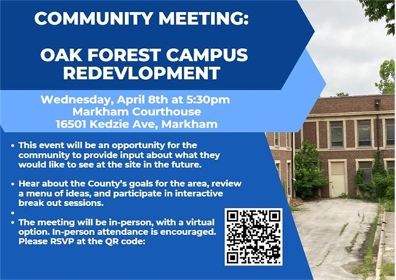 Cook County Campus Redevelopment Community Meeting is April 8