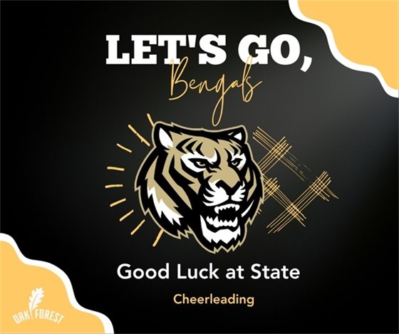 Good Luck at State: Cheer