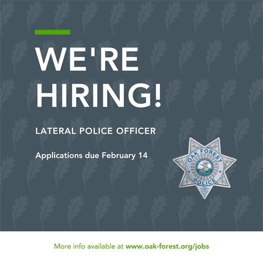 We're Hiring: Lateral Police Officer