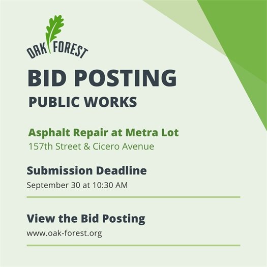 Asphalt Repair Bid