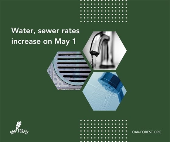 Water and sewer rates increase May 1