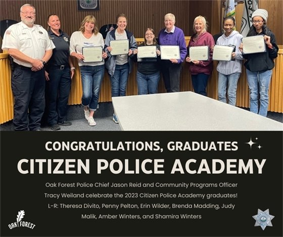 Congrats Citizen Police Academy grads