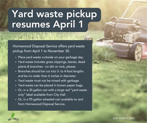 Yard Waste Pickup Resumes
