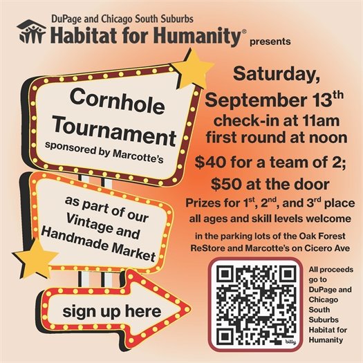 Habitat for Humanity Vintage Market and Cornhole Tournament