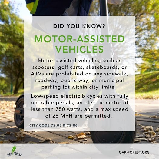 Motorized Vehicles Ordinance