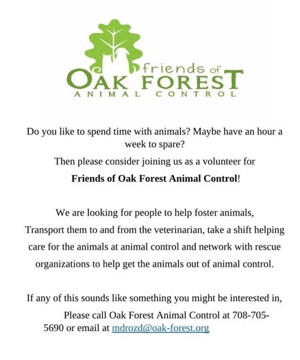 Friends of Oak Forest Animal Control