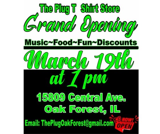 The Plug T shirt store grand opening