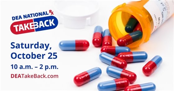 Prescription Drug Take Back Day is October 25