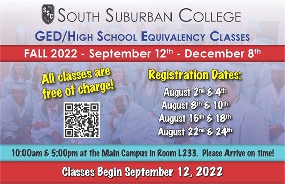 GED classes at South Suburban College 