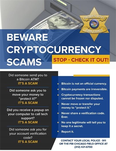 Beware Cryptocurrency scams