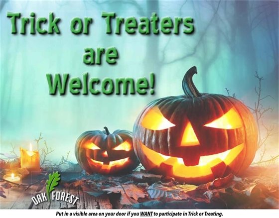 Trick or Treat sign