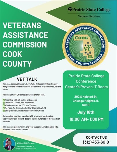 Vet Talk at Prairie State College 