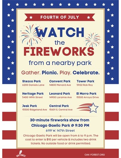 Where to Watch the Fireworks Flyer